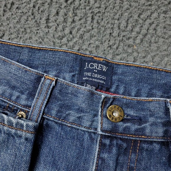 J. Crew The Driggs Jeans Cotton Denim Blue Mens 30 x30 - Picture 5 of 7